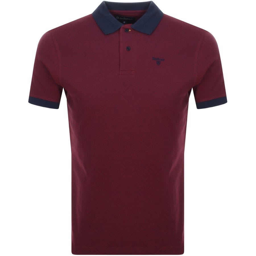 Alternative Image for ProductBarbour Short Sleeved Sports Polo T Shirt Red1